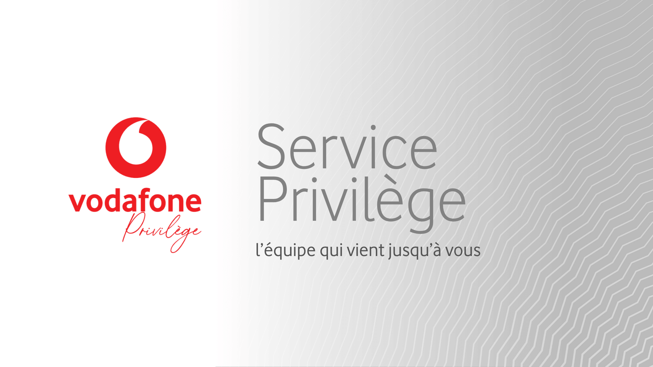 Vodafone Privilège : l'équipe qui vient jusqu'à vous